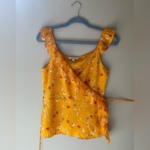 Madewell Silk Wrap Blouse Camisole